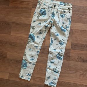 Free People Floral Skinny Jean
